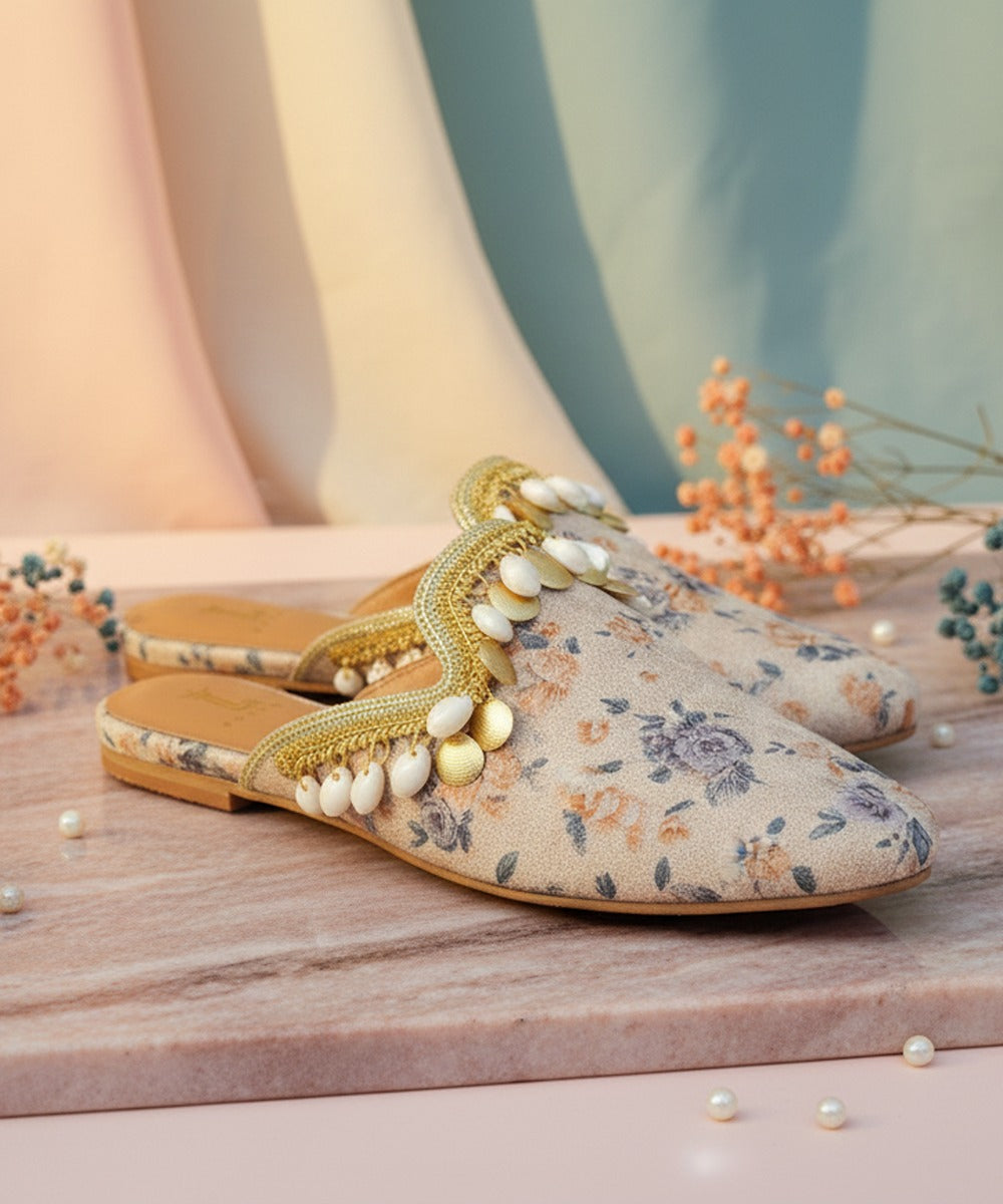 CAPRI BEIGE MULE SANDAL