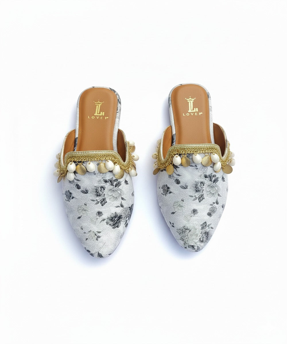 CAPRI WHITE MULE SANDAL