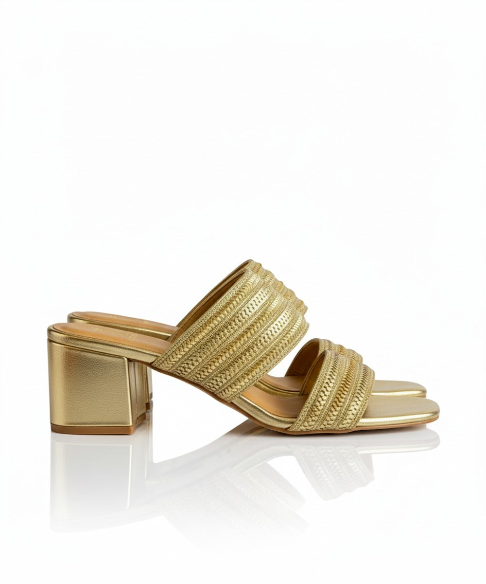 MYRA GOLD HEEL
