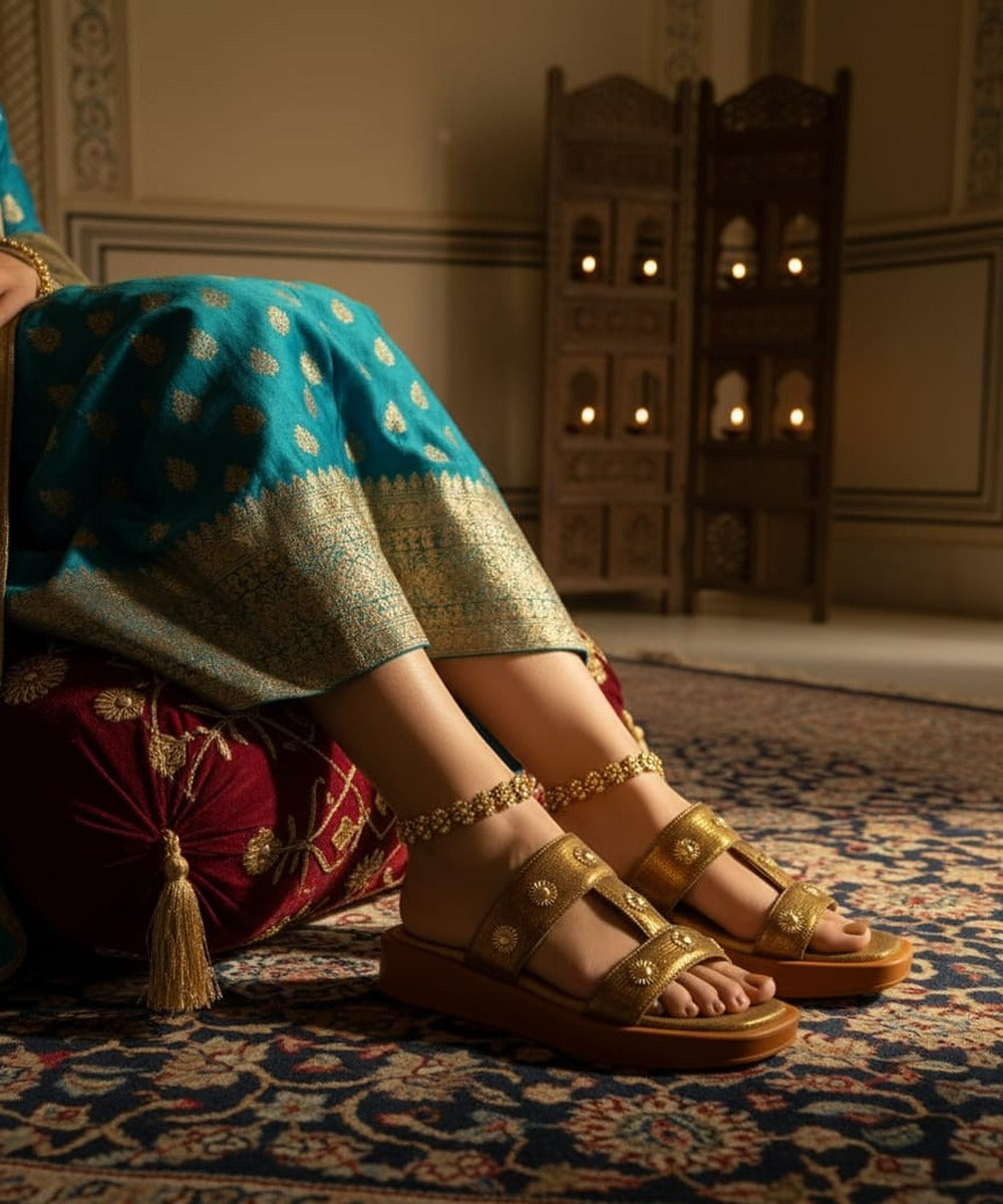 RIVIERA BRONZE COMFORT SLIDES