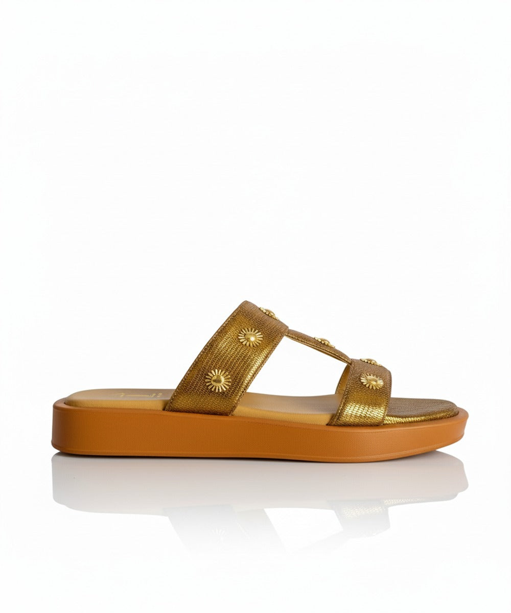 RIVIERA BRONZE COMFORT SLIDES