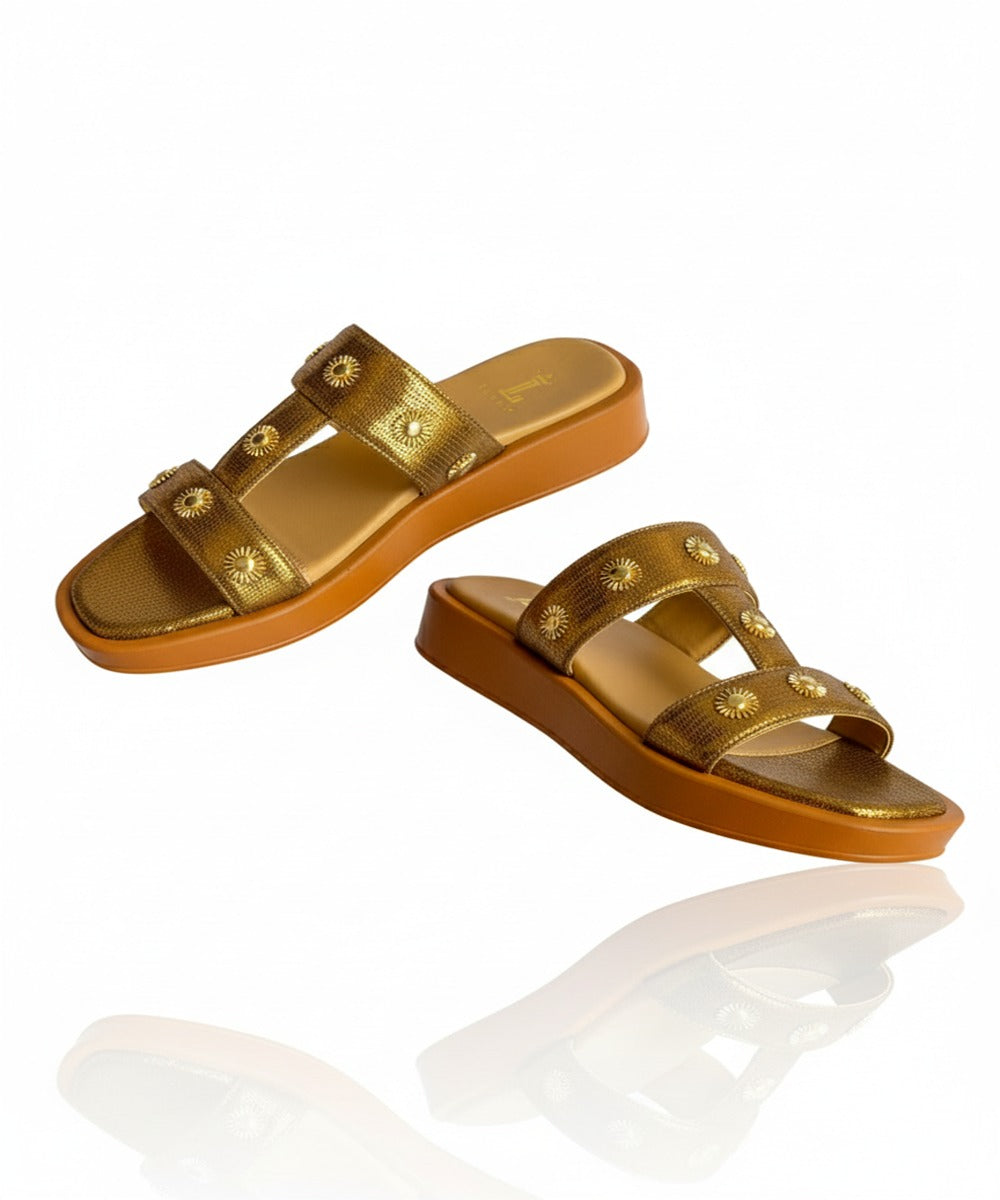 RIVIERA BRONZE COMFORT SLIDES