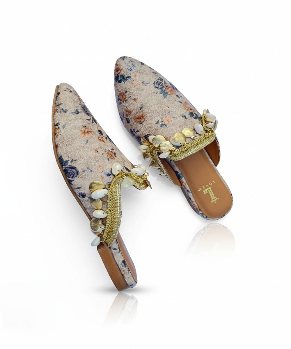 CAPRI BEIGE MULE SANDAL