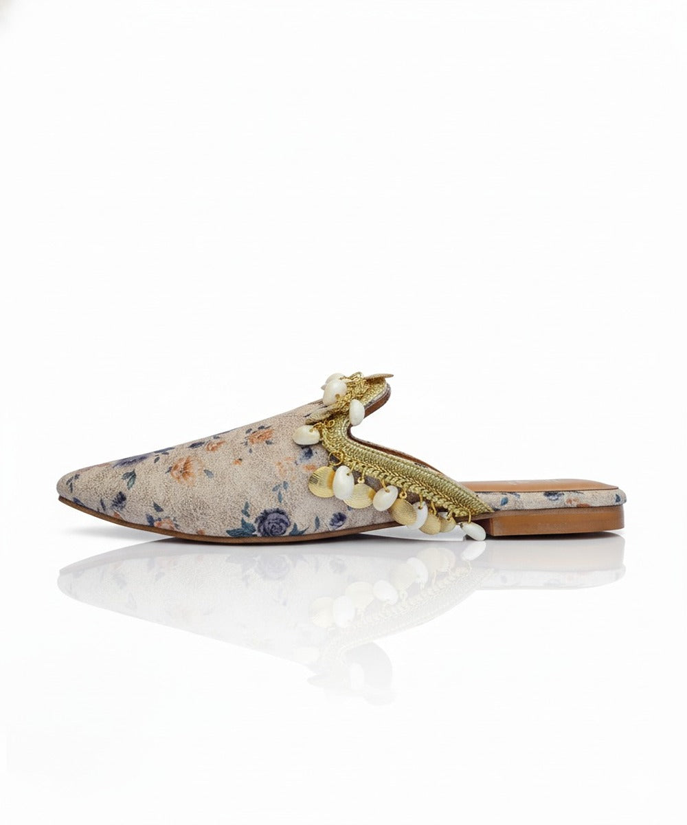 CAPRI BEIGE MULE SANDAL