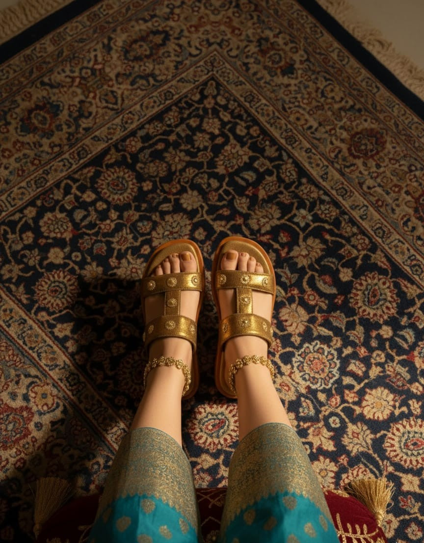 Gulzar Bronze Comfort Slides