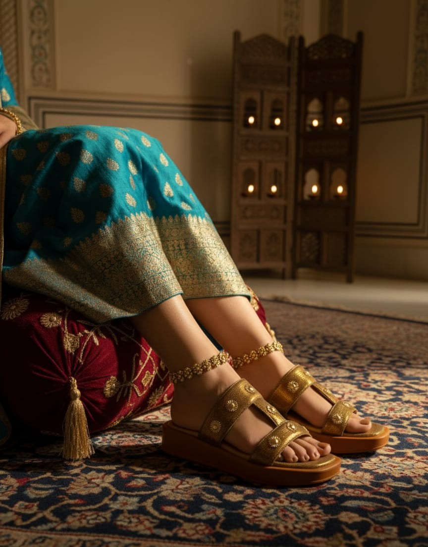 Gulzar Bronze Comfort Slides