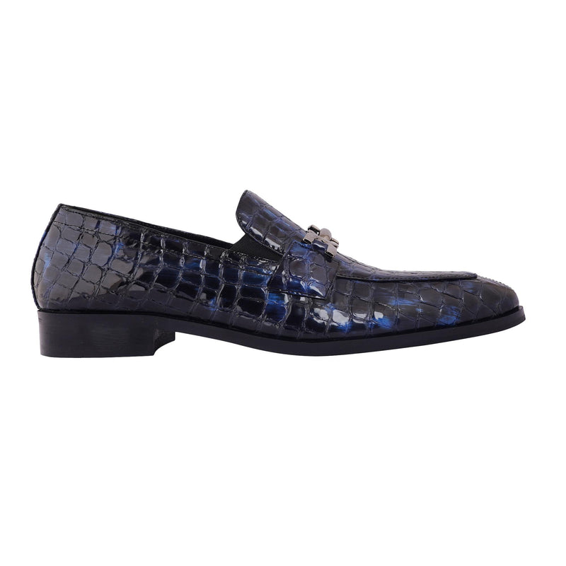 MORGAN CROCO PATENT | BLUE