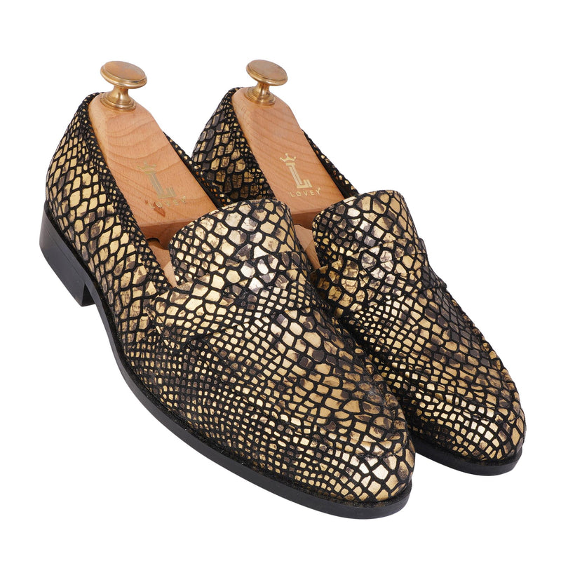 OSCAR GOLD SNAKE PRINT